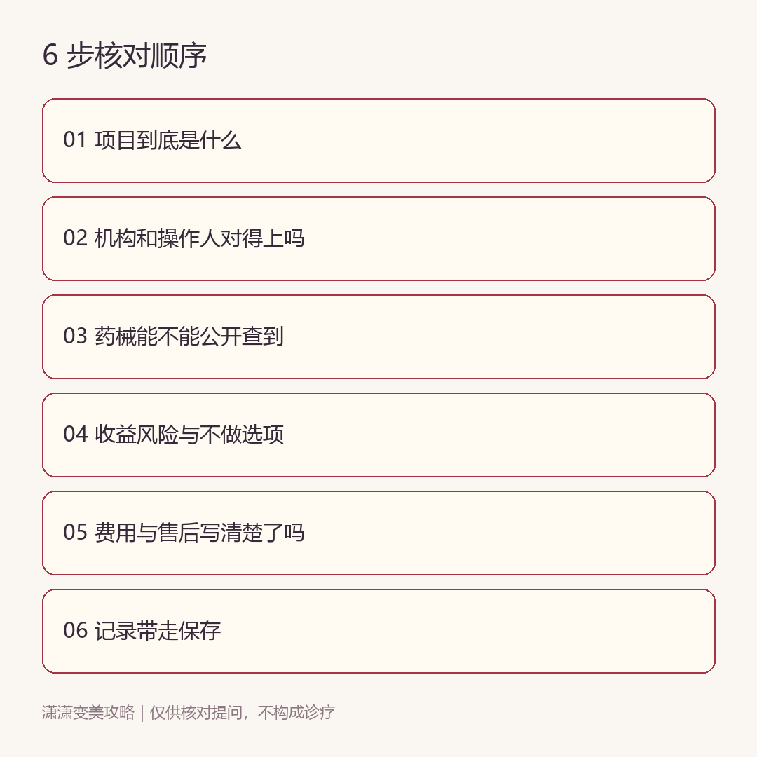 6步核对卡